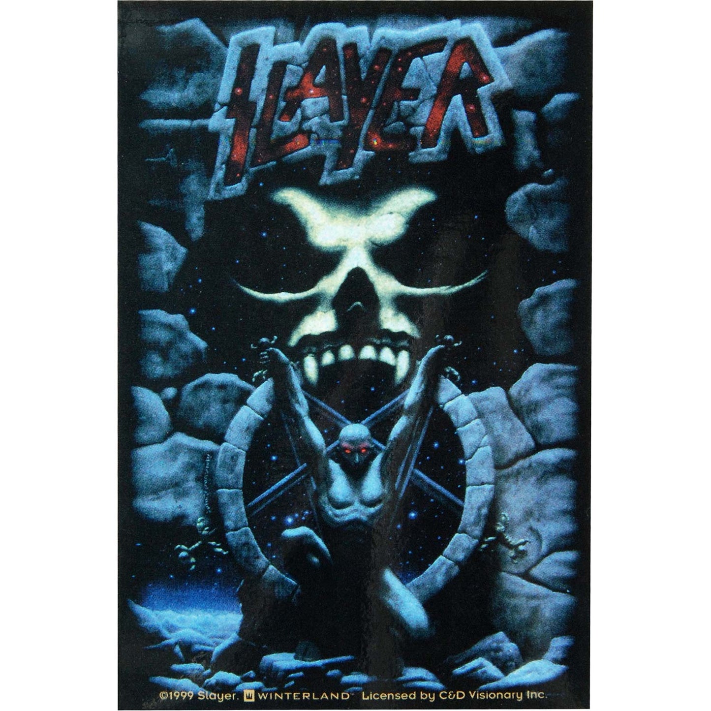 Slayer Divine Intervention 2 ( 3" x 4.5" ) Sticker Front