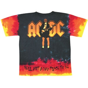 AC/DC Hell Tie Dye T-shirt Back
