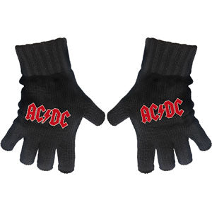 AC/DC Knit Gloves Front