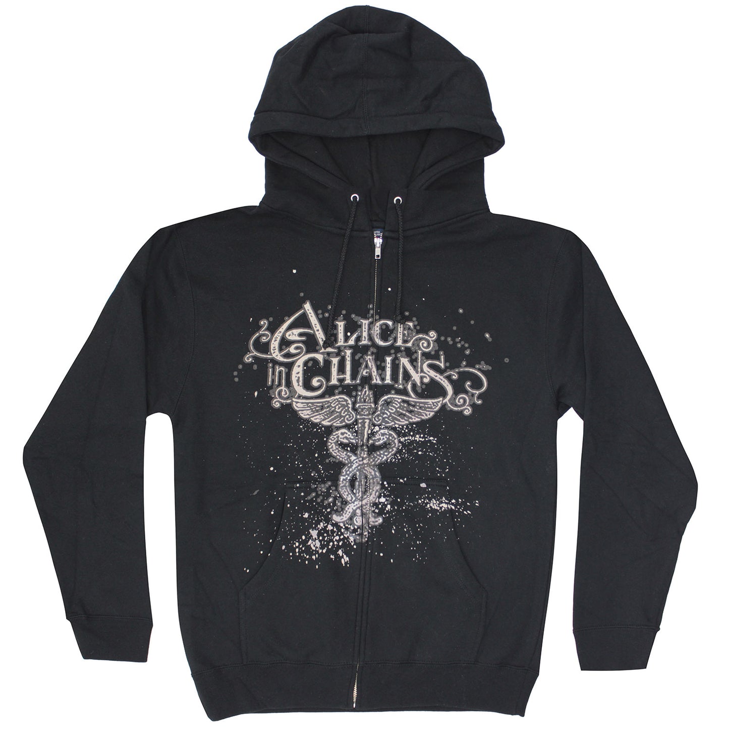 Zippered Hooded Sweatshirt