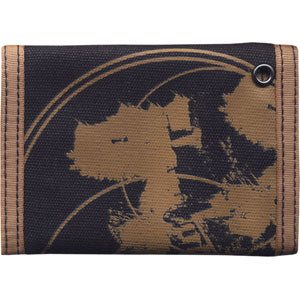 Red Jumpsuit Apparatus Nylon Tri-Fold Bilfold Tri-Fold Wallet Back