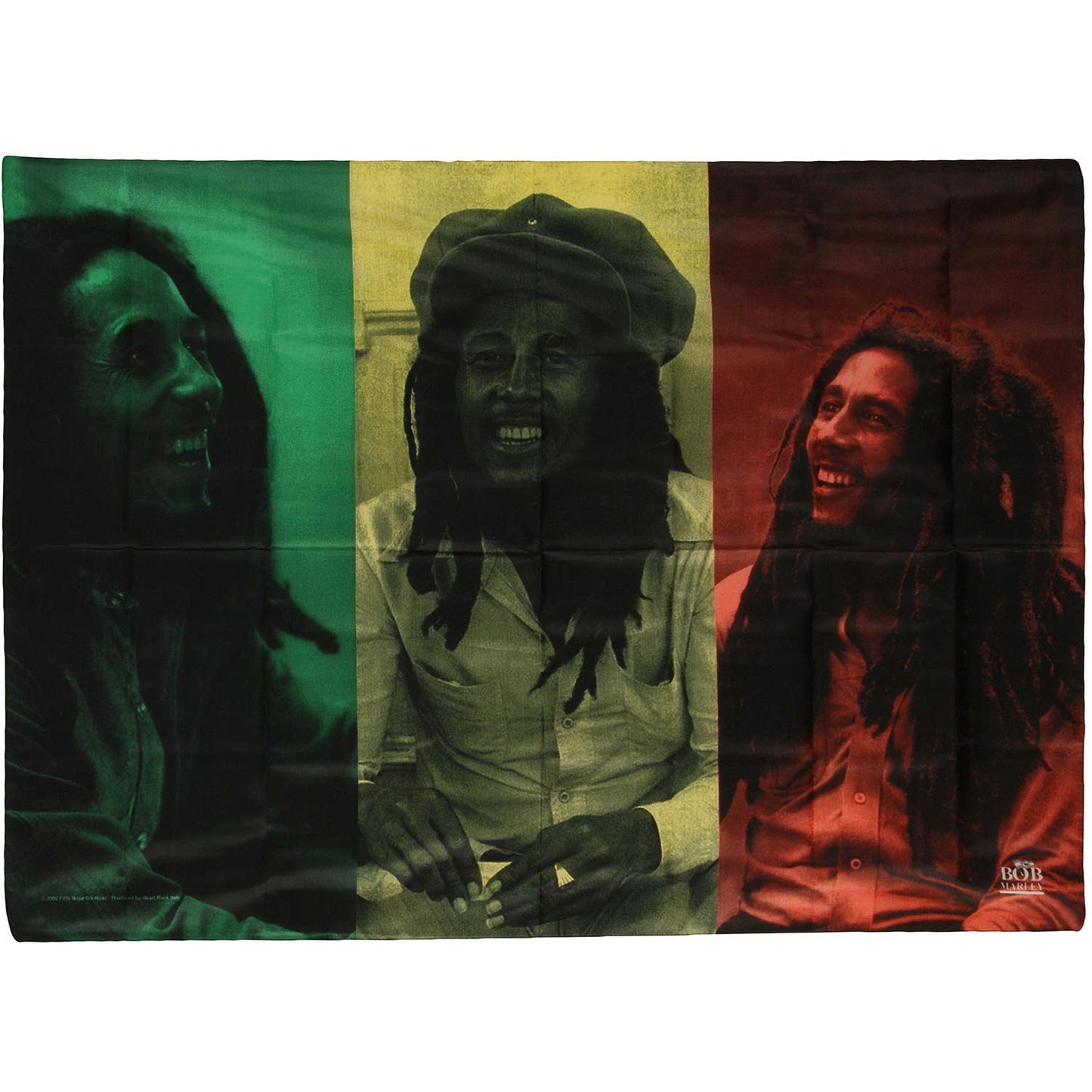 Bob Marley Rasta Collage Poster Flag Front
