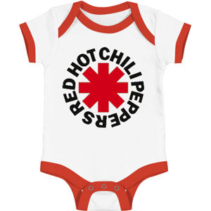 Red Hot Chili Peppers Asterisk Logo Onesie Bodysuit Front