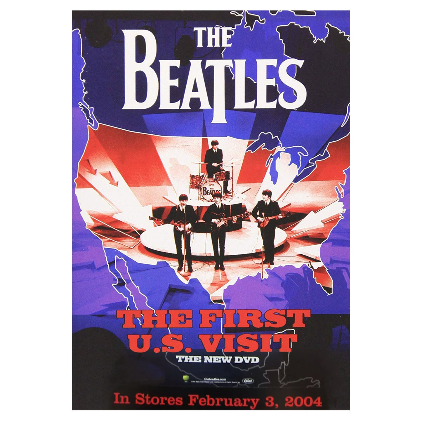 Beatles The First U.S. Visit Poster Concert Promo Poster Front