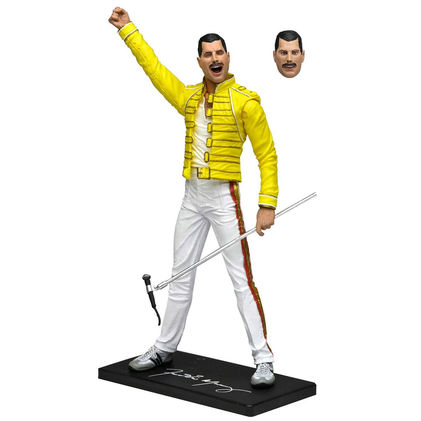 Queen 7" Scale Action Figure - Freddie Mercury (Yellow Jacket) by NECA Action Figure Front