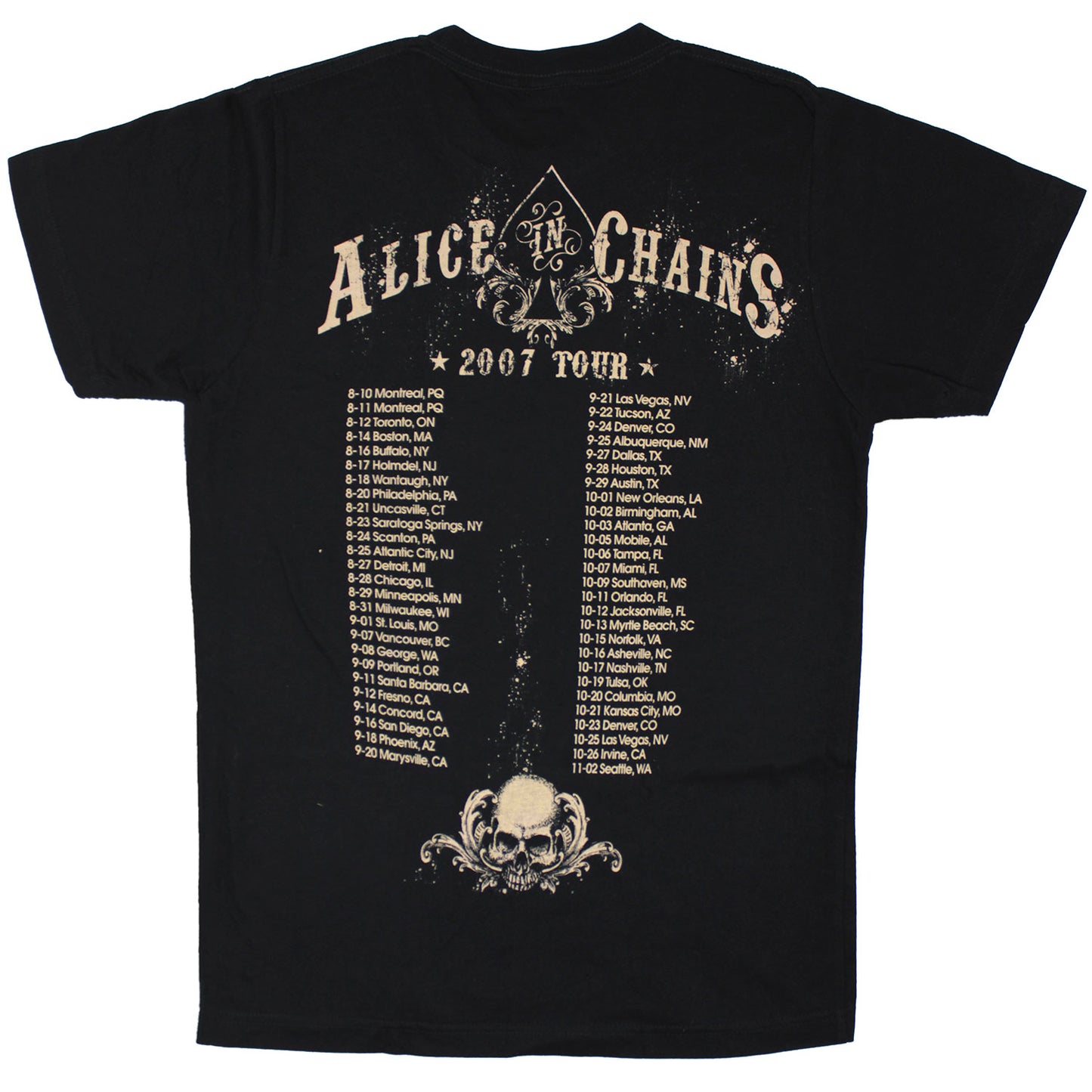 Alice In Chains T-shirt Back