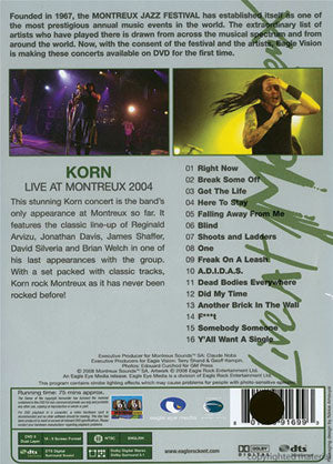 Korn DVD Back