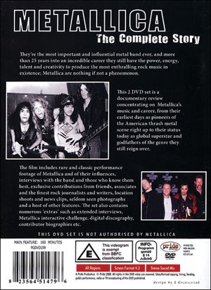 Metallica DVD Back