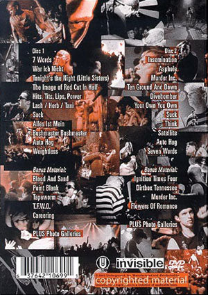 Pigface DVD Back