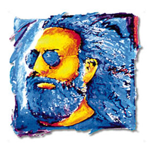 Jerry Garcia Desert Face Sticker Front