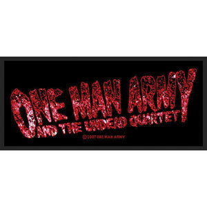 One Man Army And The Undead Quartet Woven Patch Front