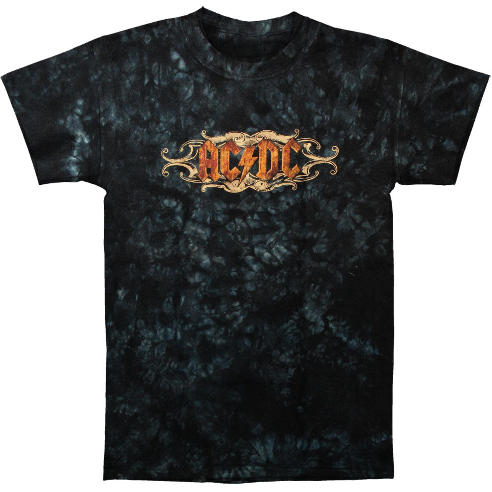AC/DC Tribal Logo Tie Dye T-shirt Front