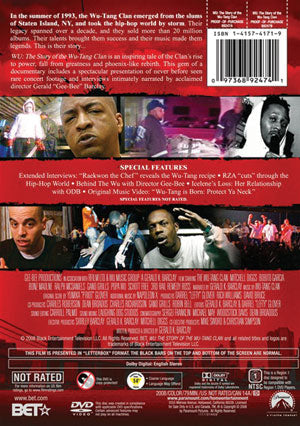 Wu Tang Clan DVD Back