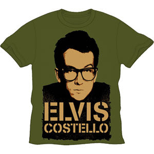 Elvis Costello Stencil Subway T-shirt Front