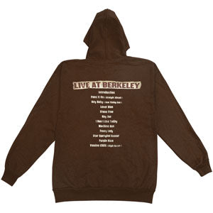 Jimi Hendrix Hooded Sweatshirt Back