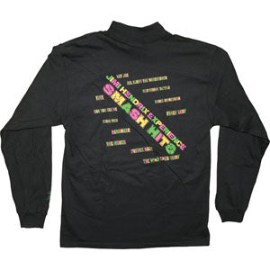 Jimi Hendrix Smach Hits Listed Mock Turtleneck Long Sleeve Back