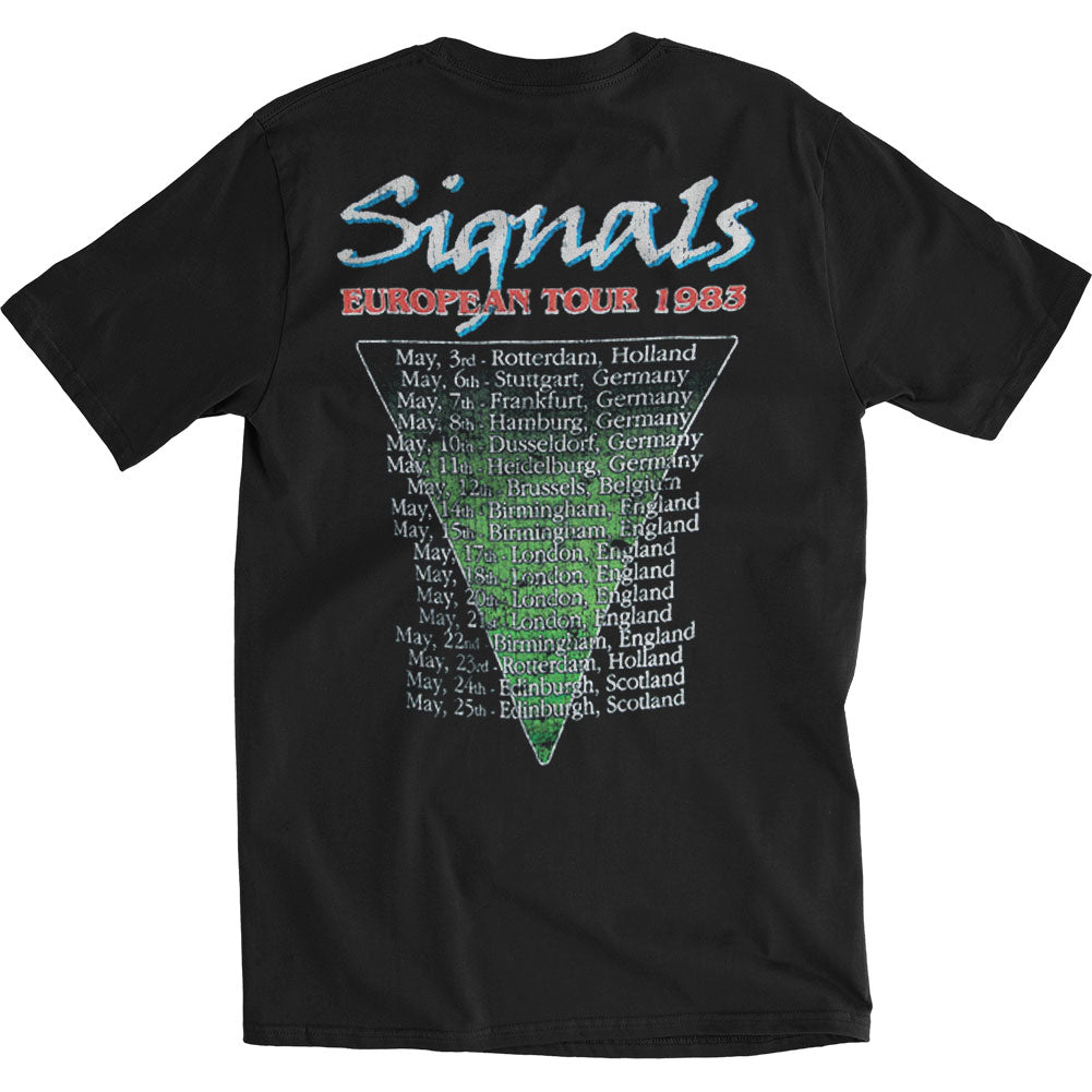 Rush Signals European Tour 1983 Slim Fit T-shirt Back