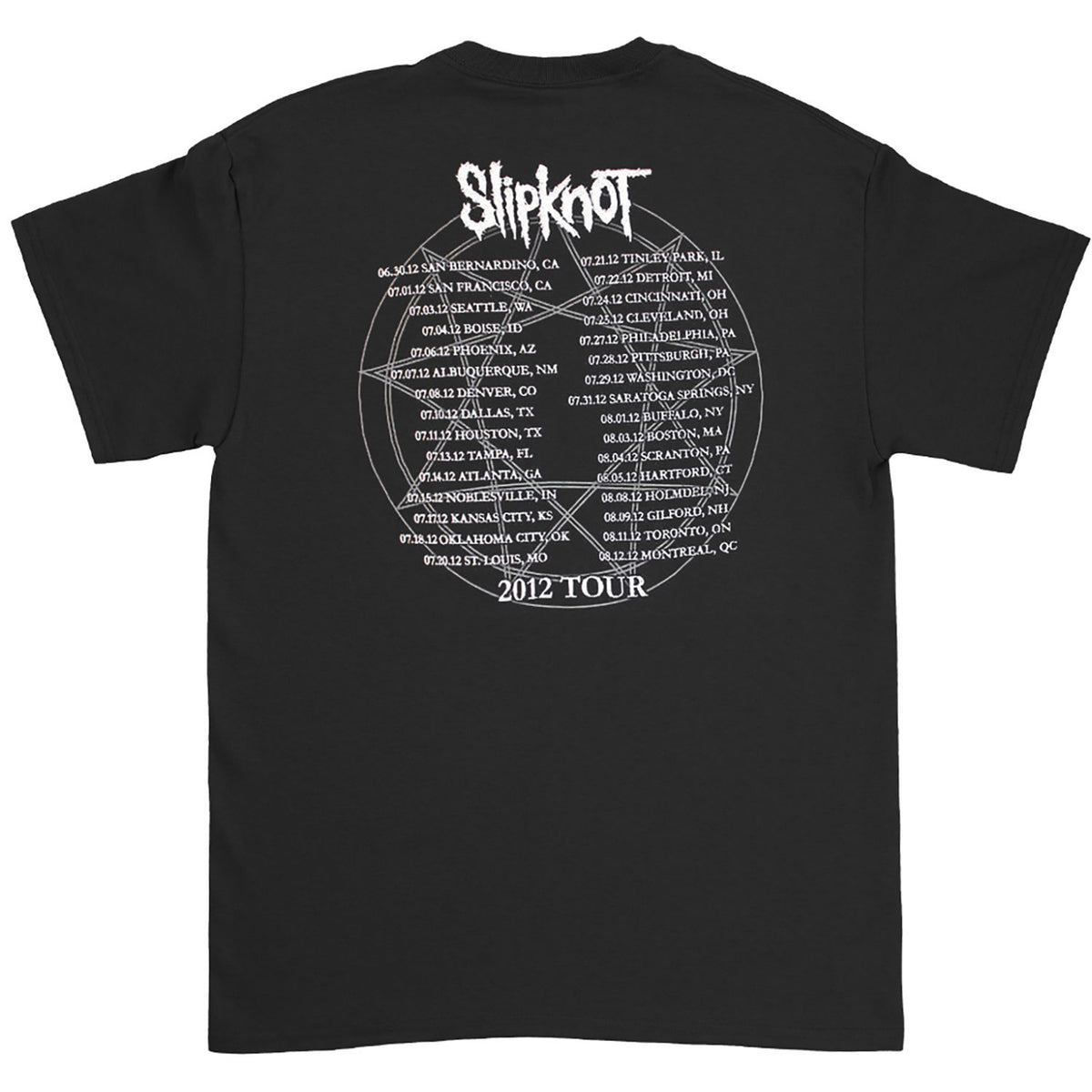 Slipknot T-shirt Back