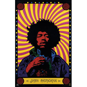 Jimi Hendrix Pschedelic Domestic Poster Front