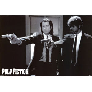 Pulp Fiction Duo Guns Domestic Poster