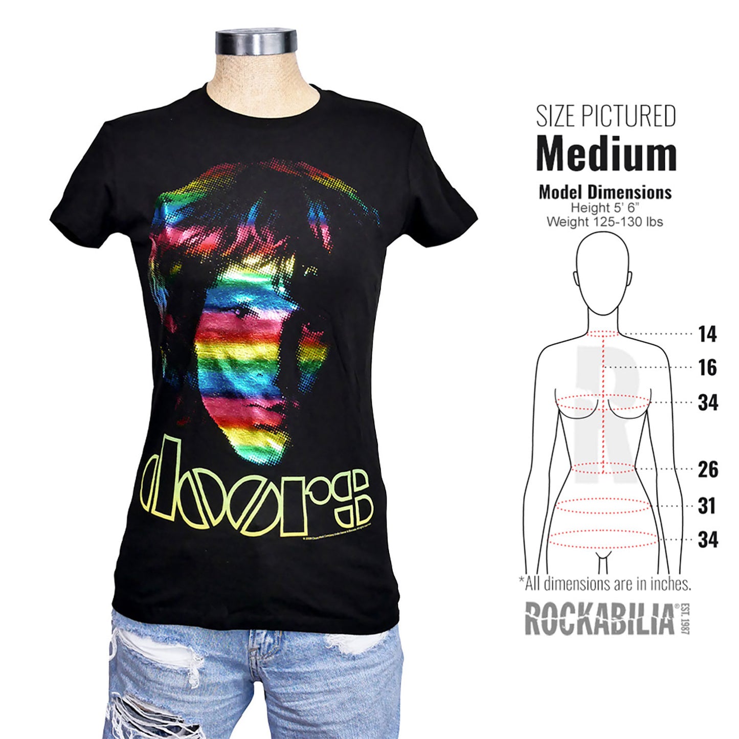 Doors Morrison Gradient Face Junior Top Alt 3