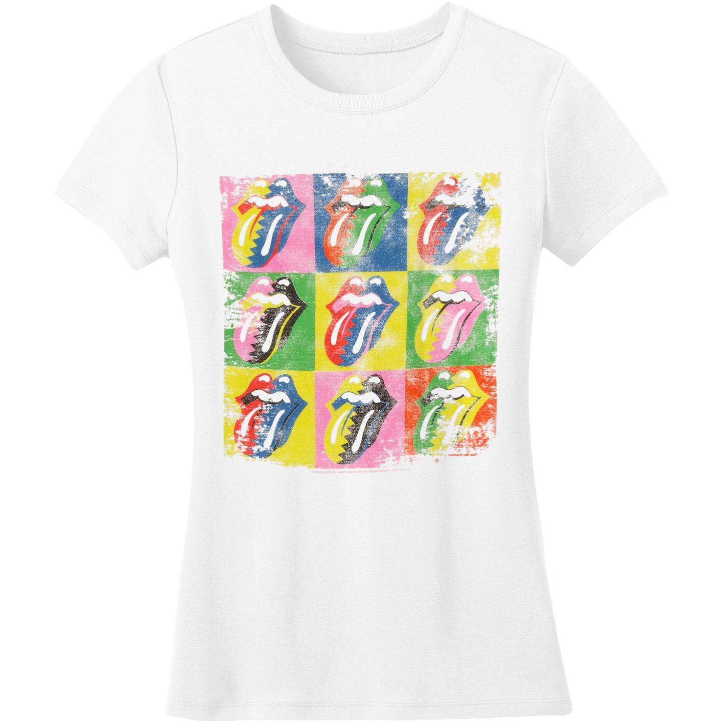 Rolling Stones Warhol Tongue Junior Top Front