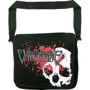 Bullet For My Valentine Skulls Splatter Messenger Bag Front