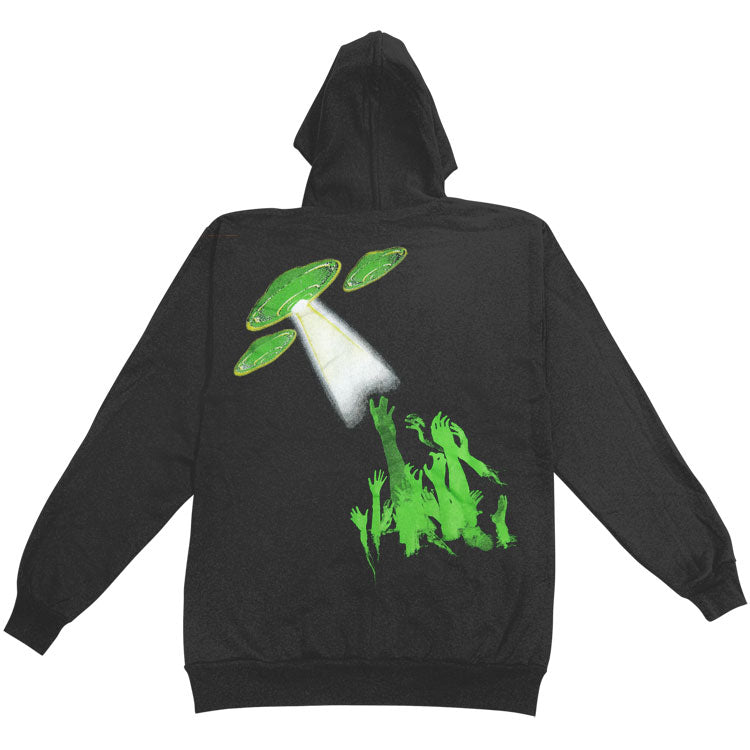 Zippered Hooded Sweatshirt