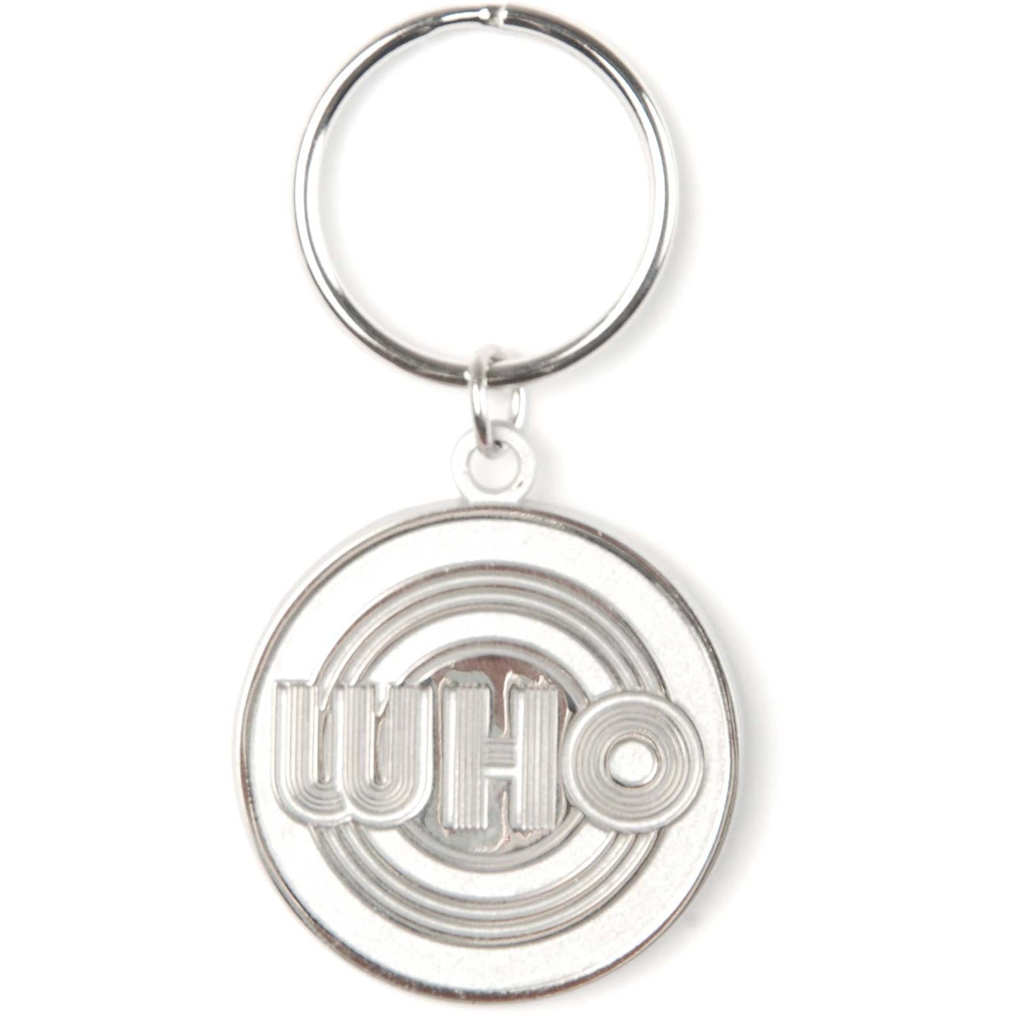 Who Circles Logo Metal Key Chain Front