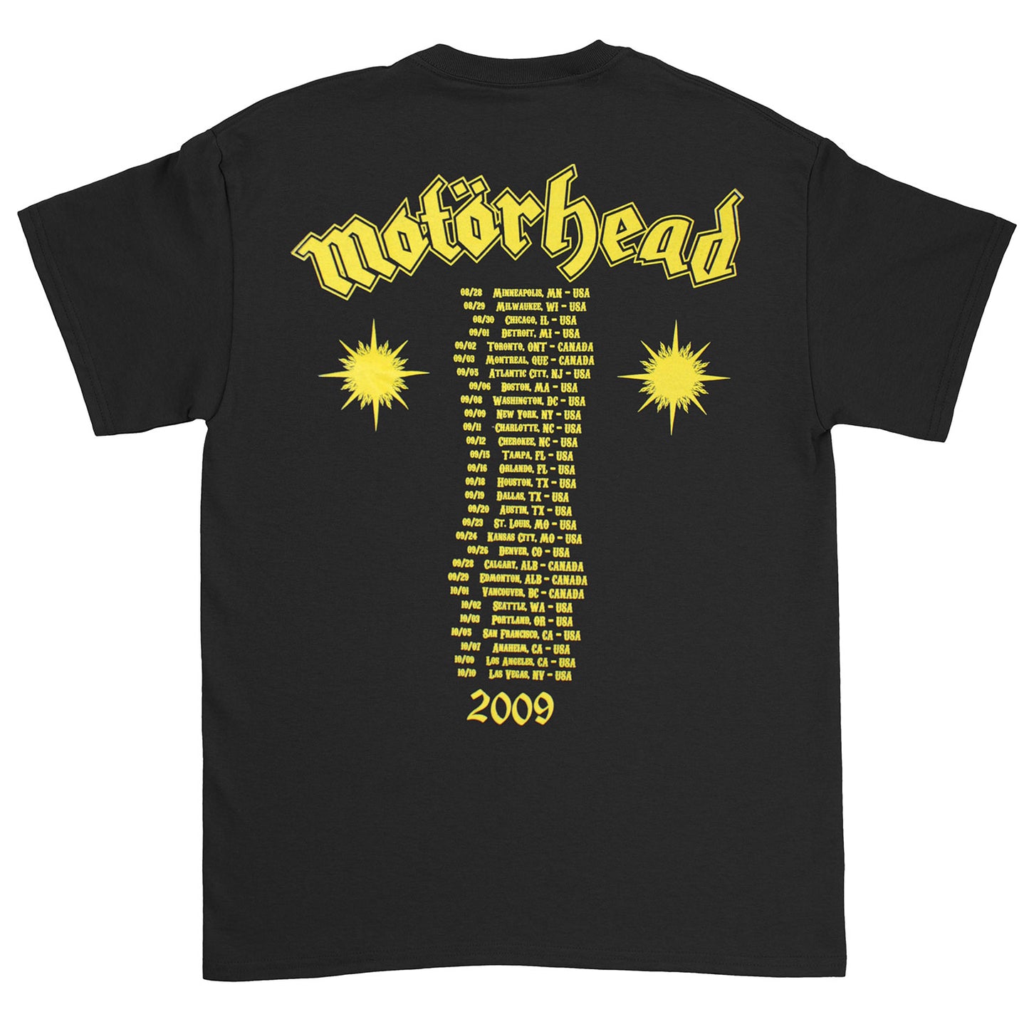 Motorhead T-shirt Back