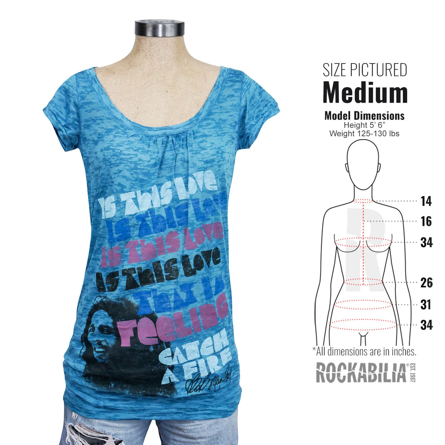 Bob Marley Is This Love Tissue Junior Top Alt 3