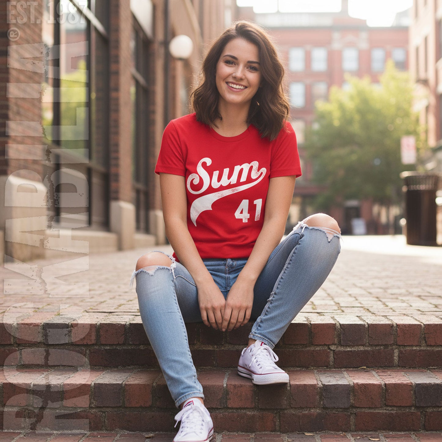 Sum 41 Baseball Logo Junior Top Alt 2