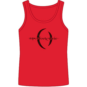 Logo On Red Junior Tank Top Womens Tank