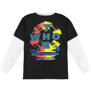Who Long Live Rock Soft Tee With thermal Long Sleeves Long Sleeve Back