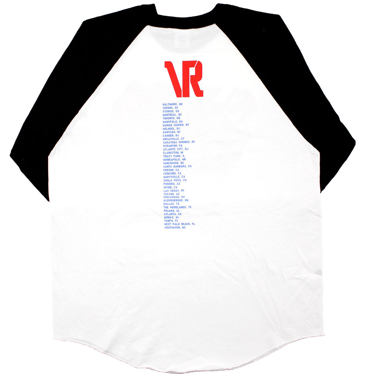 Velvet Revolver Fist Tour Baseball Jersey Back