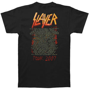 Slayer Skeleton Cross 07 Tour T-shirt Back