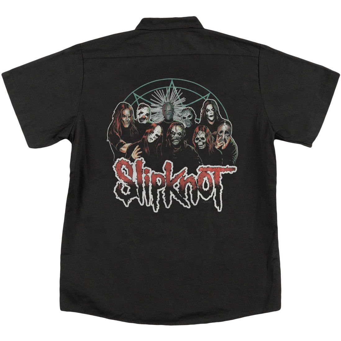 Slipknot Cartoon Work Shirt Back