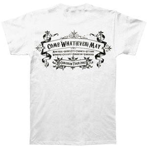 Stone Sour White Banner Canadian Tour T-shirt Back
