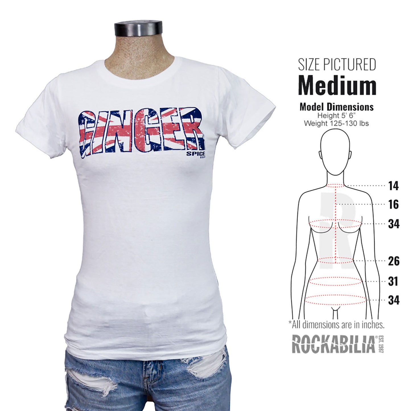 Spice Girls Ginger Junior Top Alt 3