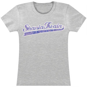 Shania Twain Glitter Logo Junior Top Front