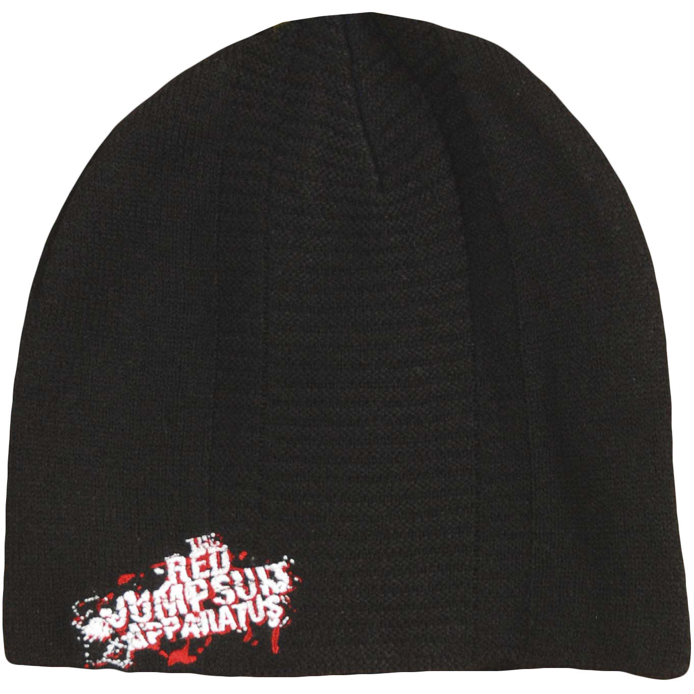 Red Jumpsuit Apparatus Embroidered Logo Beanie Front