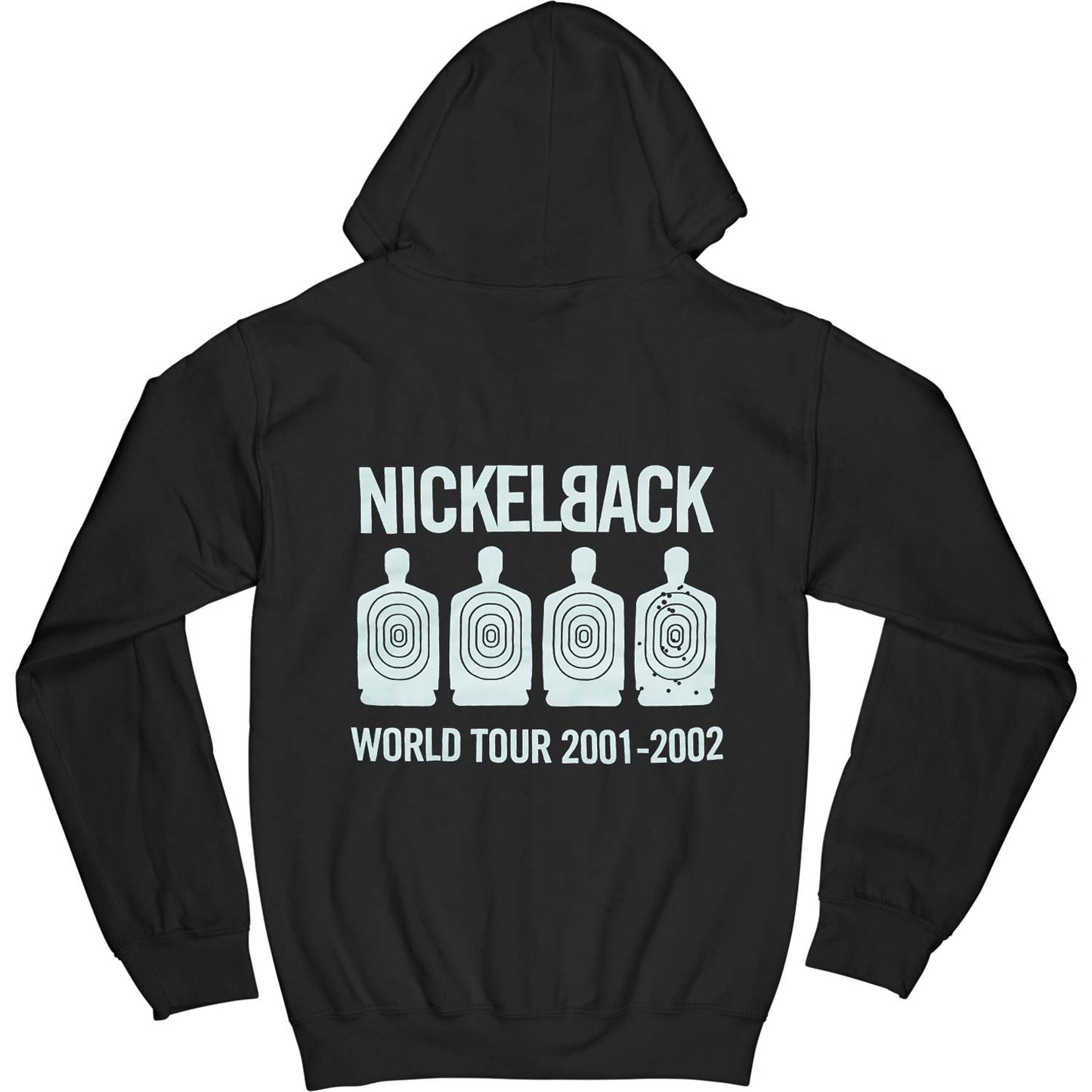 Nickelback Logo Zippered Hooded Sweatshirt Back
