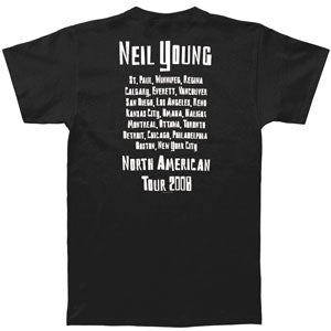 Neil Young North America 2008 Tour T-shirt Back