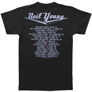 Neil Young Silhouette Tour Slim Fit T-shirt Back