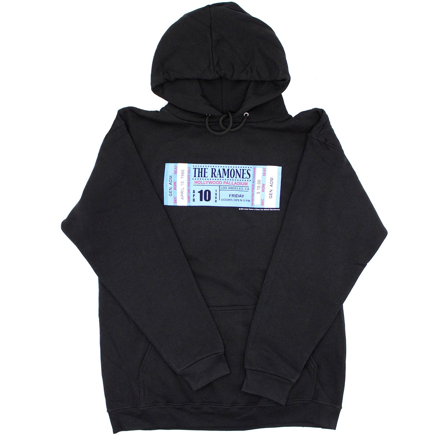 Ramones Ticket Hooded Sweatshirt Front