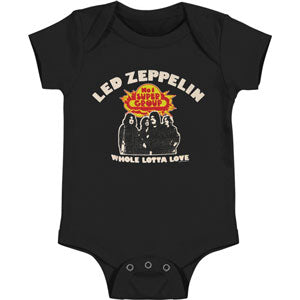 Led Zeppelin Lotta Love Romper Bodysuit Front