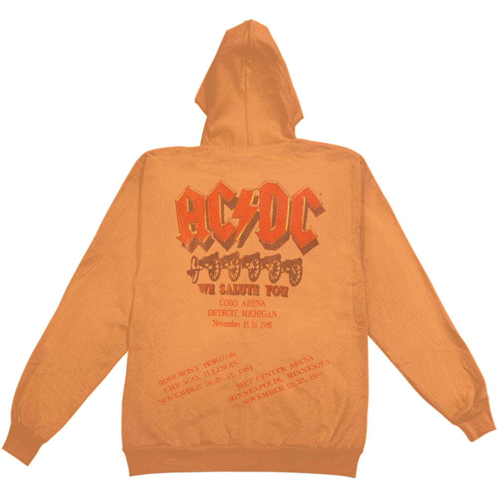 AC/DC For Those About To Rock Junior Zip Up Hooded Fleece Girls Jr Hooded Sweatshirt Back