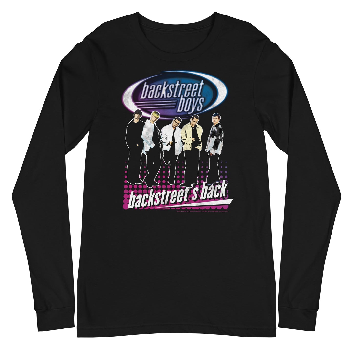 Backstreet Boys Backstreet Boys - Back Dot Logo Long Sleeve T-Shirt
