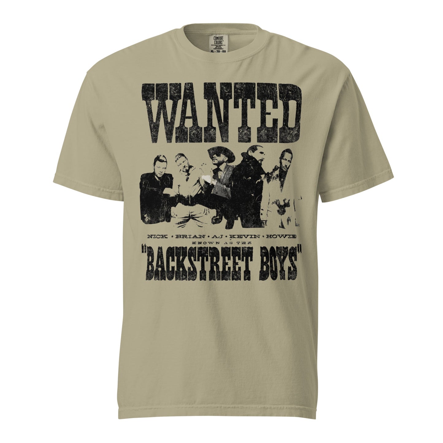 Rockabilia Backstreet Boys - Wanted Mineral Wash T-Shirt