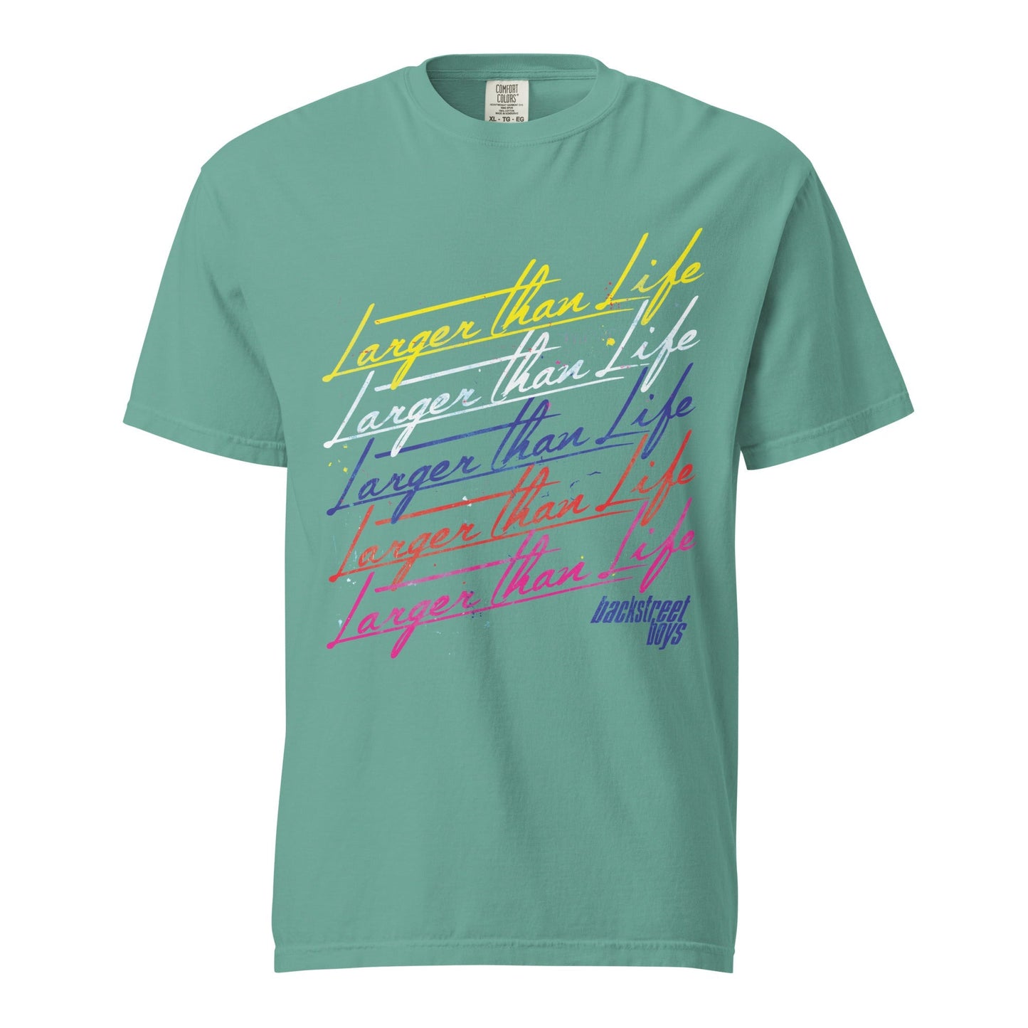 Rockabilia Backstreet Boys - Larger Than Life Mineral Wash T-Shirt
